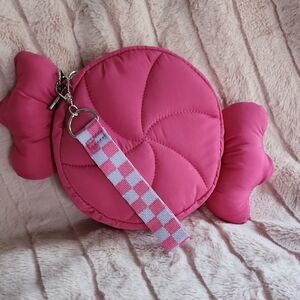 Pink Candy-Shaped Makeup Bag
